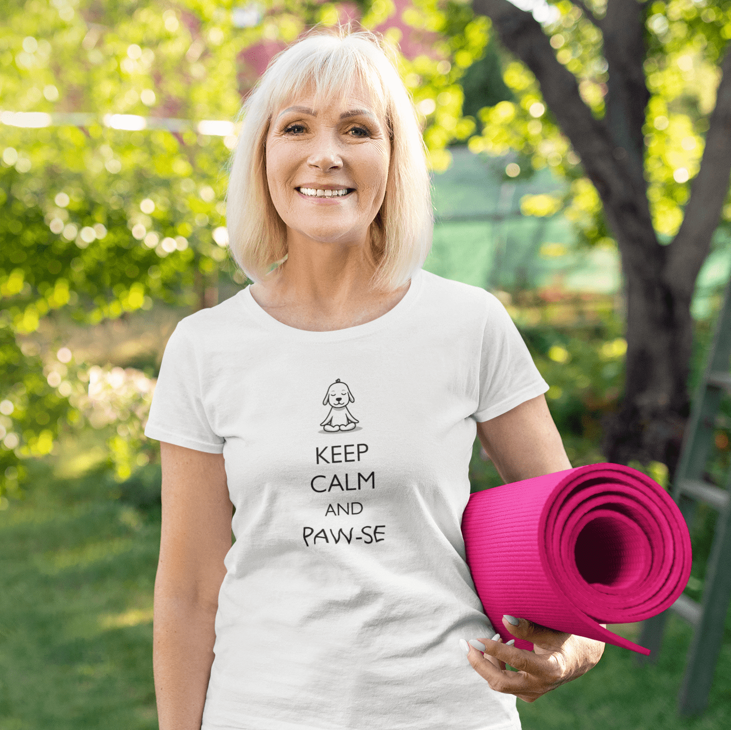 T-Shirt Keep Calm and Pawse Premium Unisex Tee - Fun Casual Wear for Dog Lovers --reallyintothat