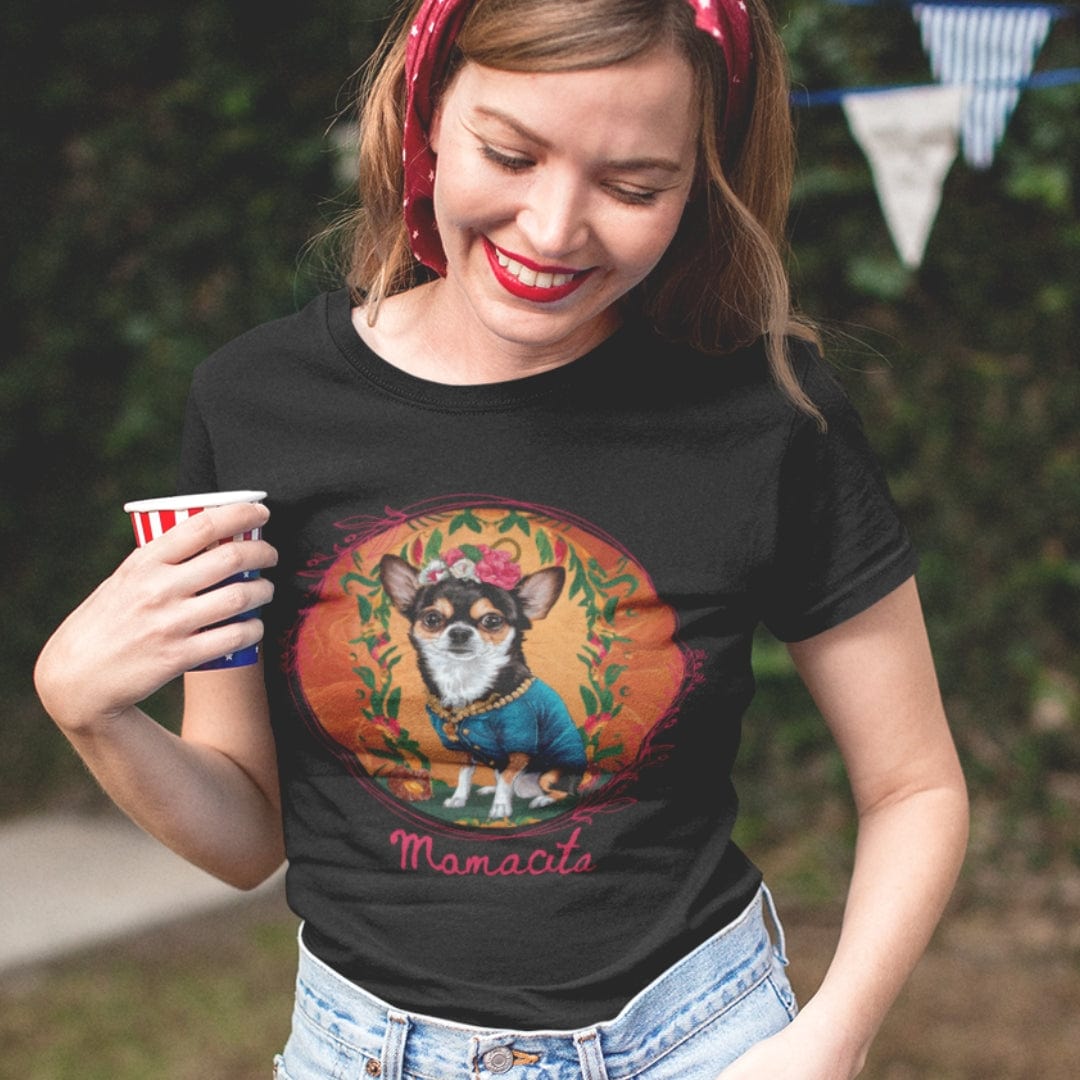 T-Shirt Mamacita Elena Chihuahua Design Premium Unisex Tee --reallyintothat