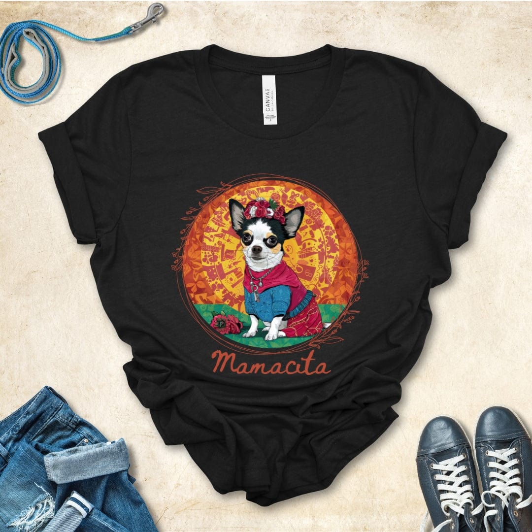 T-Shirt Black Heather / S Mamacita Luna Chihuahua Design Premium Unisex Tee --reallyintothat