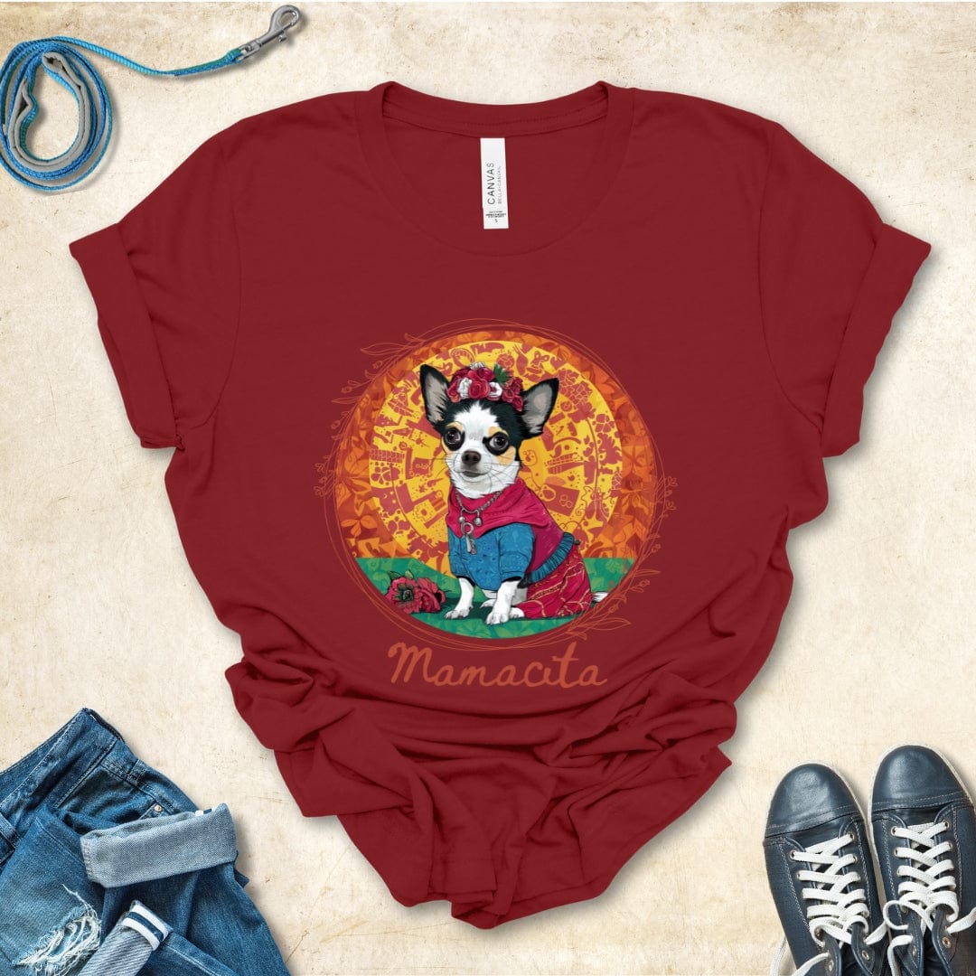 T-Shirt Cardinal / S Mamacita Luna Chihuahua Design Premium Unisex Tee --reallyintothat