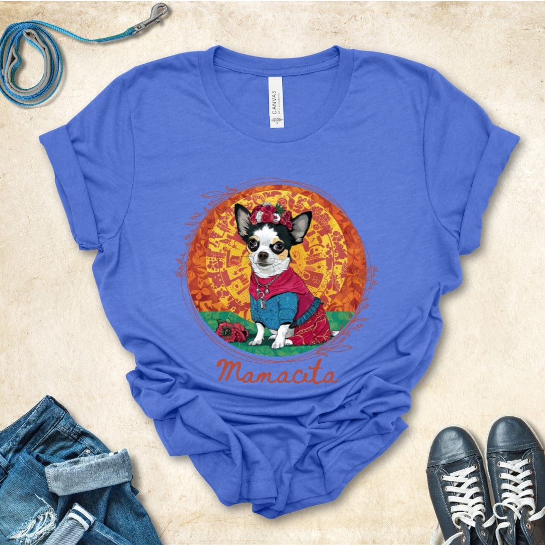 T-Shirt Heather True Royal / S Mamacita Luna Chihuahua Design Premium Unisex Tee --reallyintothat