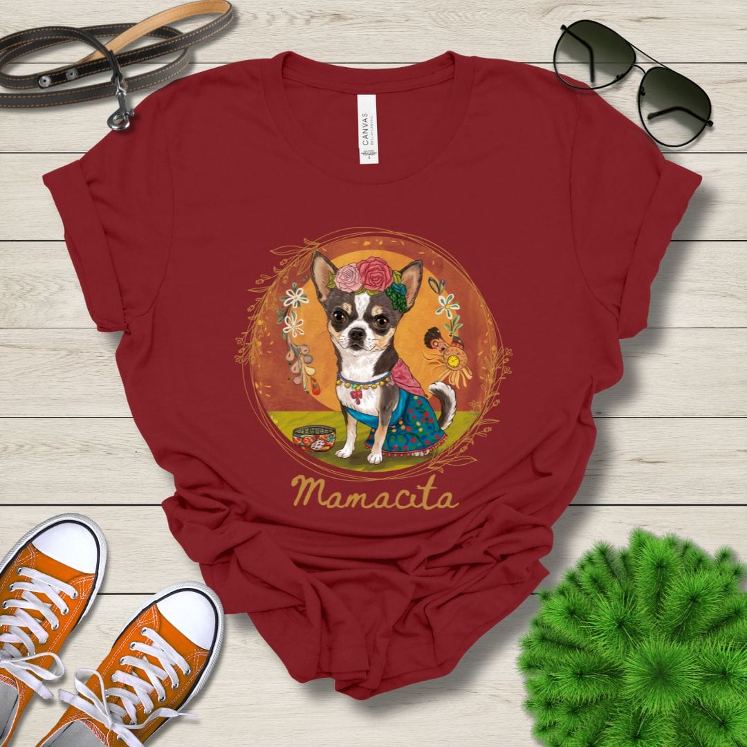 T-Shirt Cardinal / S Mamacita Sofia Chihuahua Design Premium Unisex Tee --reallyintothat